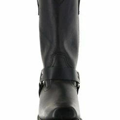 Brothers & Sons Men's Harness Boots - Square Toe Black -Brothers + Sons shop 2000042389 001 FT