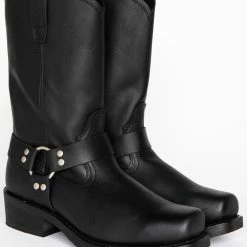 Brothers & Sons Men's Harness Boots - Square Toe Black -Brothers + Sons shop 2000042389 001 P1 1