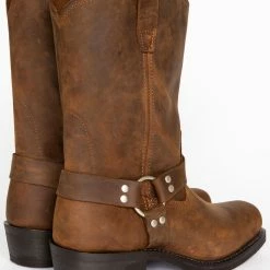 Brothers & Sons Men's Harness Boots - Square Toe Brown -Brothers + Sons shop 2000042390 200 BK