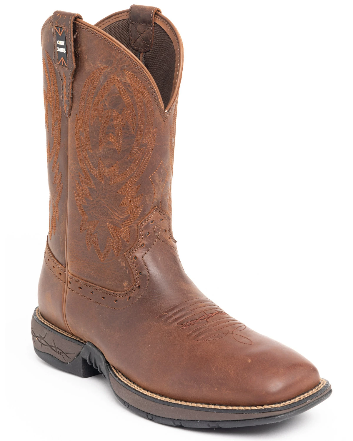 Brothers & Sons Men's Fuhsing Lite Performance Western Boots - Broad Square Toe Honey 9 Brothers & Sons Men's Fuhsing Lite Performance Western Boots - Broad Square Toe Honey - Image 7