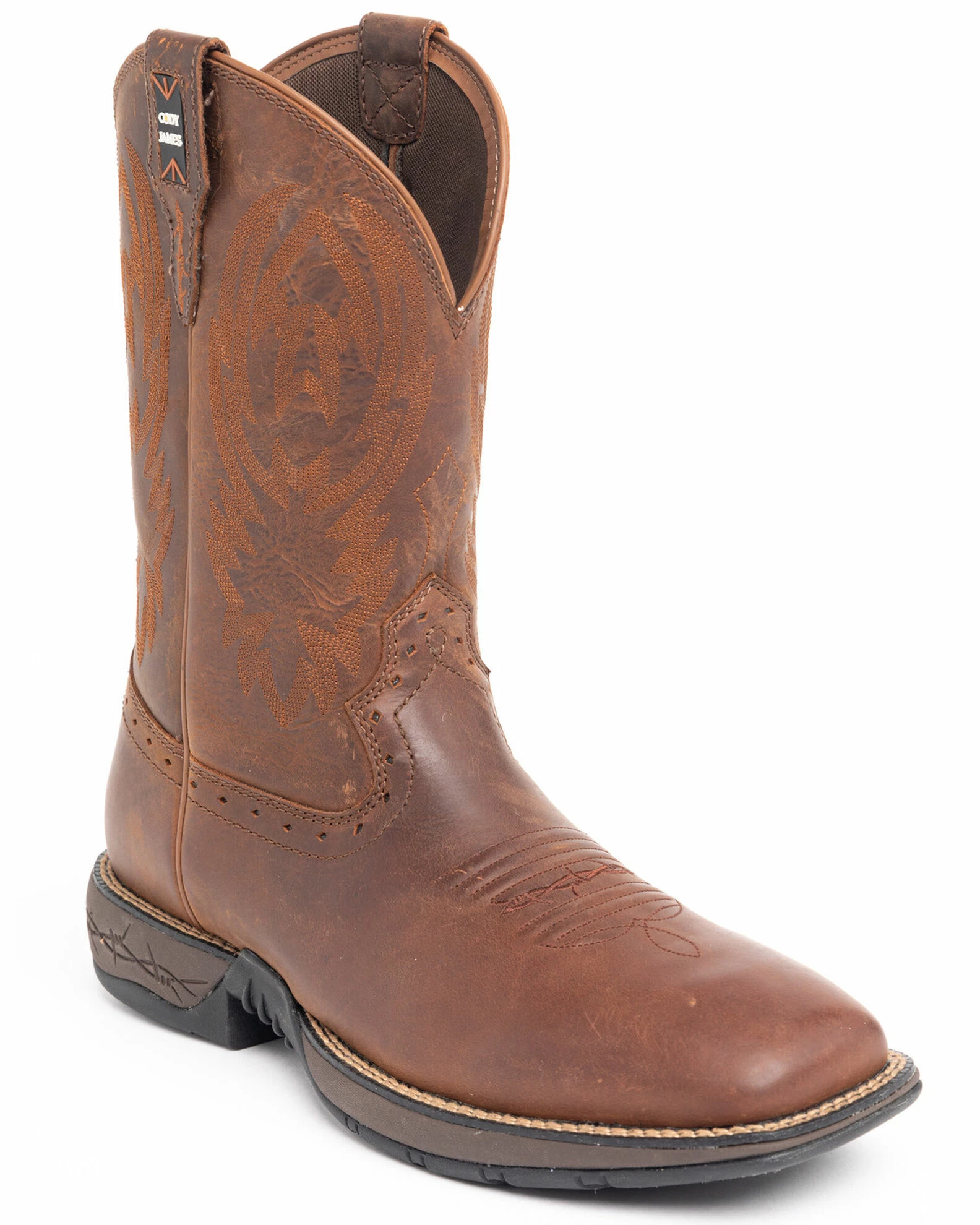 Brothers & Sons Men's Fuhsing Lite Performance Western Boots - Broad Square Toe Honey 3 Brothers & Sons Men's Fuhsing Lite Performance Western Boots - Broad Square Toe Honey