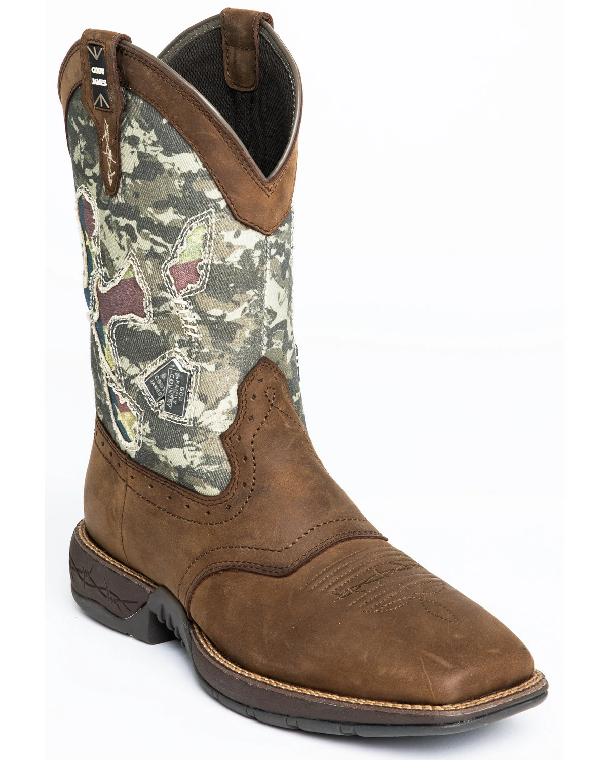 Brothers & Sons Men's Tychee Camo Flag Underlay Western Boots - Broad Square Toe Camouflage 9 Brothers & Sons Men's Tychee Camo Flag Underlay Western Boots - Broad Square Toe Camouflage - Image 7