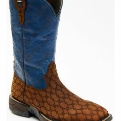 Brothers & Sons Men's Lite Performance Western Boots - Broad Square Toe Blue -Brothers + Sons shop 2000326402 400 P1 1
