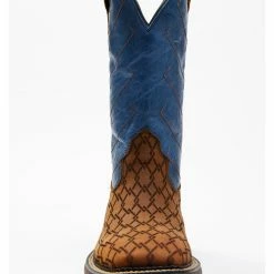 Brothers & Sons Men's Lite Performance Western Boots - Broad Square Toe Blue -Brothers + Sons shop 2000326402 400 P4