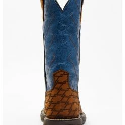 Brothers & Sons Men's Lite Performance Western Boots - Broad Square Toe Blue -Brothers + Sons shop 2000326402 400 P5