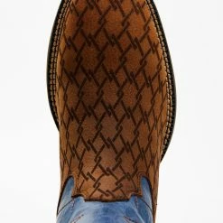 Brothers & Sons Men's Lite Performance Western Boots - Broad Square Toe Blue -Brothers + Sons shop 2000326402 400 P6