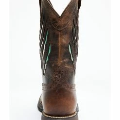 Brothers & Sons Men's Xero Gravity Lite Mexican Flag Western Boots - Broad Square Toe Brown -Brothers + Sons shop 2000330394 200 P4