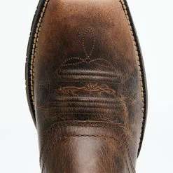 Brothers & Sons Men's Xero Gravity Lite Mexican Flag Western Boots - Broad Square Toe Brown -Brothers + Sons shop 2000330394 200 P6