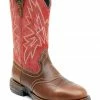 Brothers & Sons Men's Tonal Stitching Western Boots - Round Toe Red -Brothers + Sons shop 2000338731 600 P1
