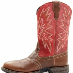 Brothers & Sons Men's Tonal Stitching Western Boots - Round Toe Red -Brothers + Sons shop 2000338731 600 P3