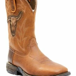 Brothers & Sons Men's Skull Western Boots - Broad Square Toe Tan -Brothers + Sons shop 2000343036 280 P1 1