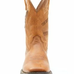 Brothers & Sons Men's Skull Western Boots - Broad Square Toe Tan -Brothers + Sons shop 2000343036 280 P4