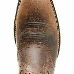 Brothers & Sons Men's Texas Flag Lite Western Boots - Broad Square Toe Brown -Brothers + Sons shop 2000349012 200 P6