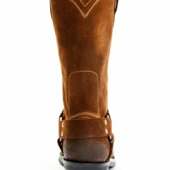 Brothers & Sons Men's Roughout Moto Boots - Square Toe Brown -Brothers + Sons shop 2000354437 200 P5