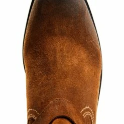 Brothers & Sons Men's Roughout Moto Boots - Square Toe Brown -Brothers + Sons shop 2000354437 200 P6