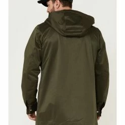 Brothers & Sons Men's Badlands Solid Olive Snap-Front CC Parka Jacket 9 Brothers & Sons Men's Badlands Solid Olive Snap-Front CC Parka Jacket -Brothers + Sons shop 2000358854 341 P4