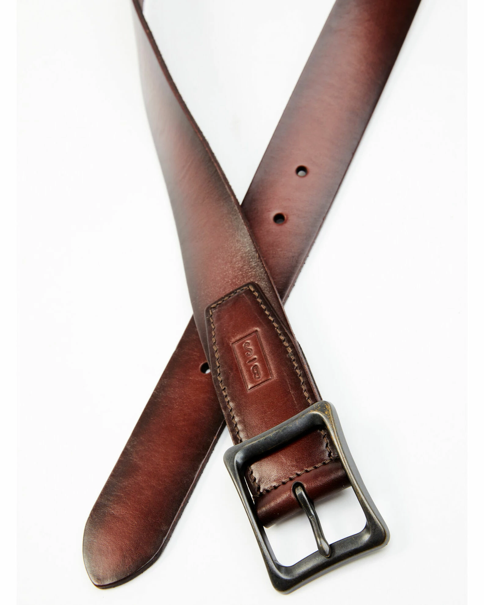 Brothers & Sons Men's Burnished Leather Work Belt 4 Brothers & Sons Men's Burnished Leather Work Belt - Image 2