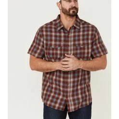 Brothers & Sons Men's Plaid Casual Woven Short Sleeve Button-Down Western Shirt Olive 12 Brothers & Sons Men's Plaid Casual Woven Short Sleeve Button-Down Western Shirt Olive -Brothers + Sons shop 2000359188 600 P1 1