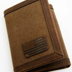 Brothers & Sons Men's Trifold Wallet Brown
