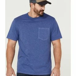 Brothers & Sons Men's Solid Basic Short Sleeve Pocket T-Shirt Red