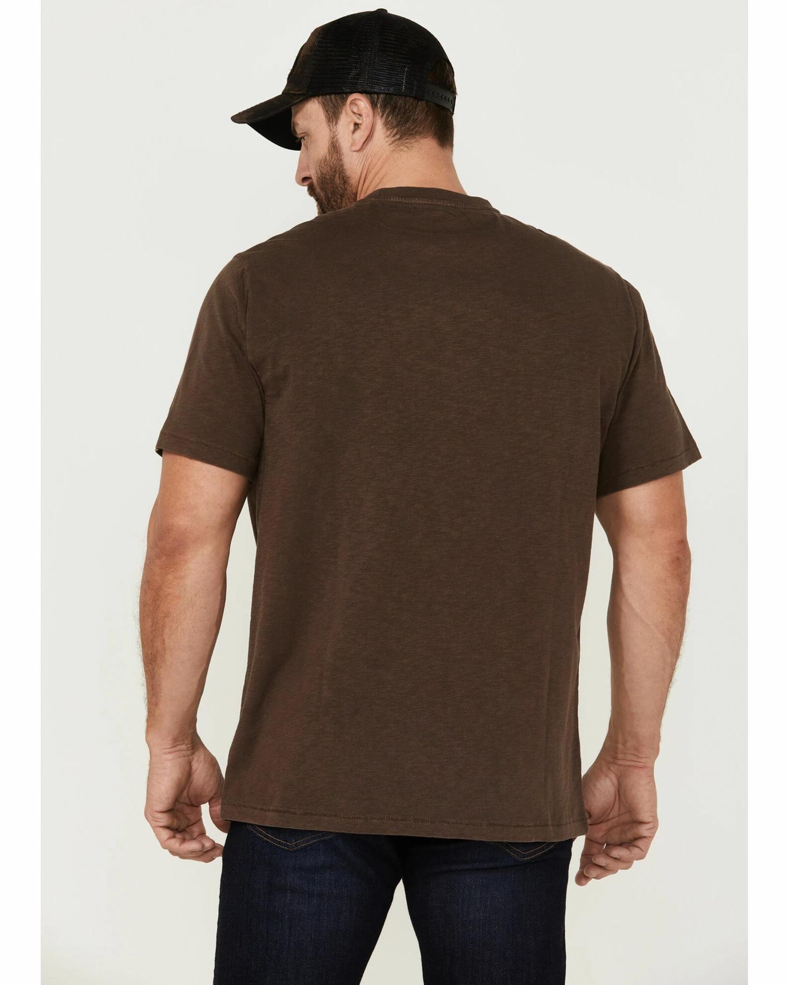 Brothers & Sons Men's Pickup Truck Reflection Graphic T-Shirt Brown 6 Brothers & Sons Men's Pickup Truck Reflection Graphic T-Shirt Brown - Image 4