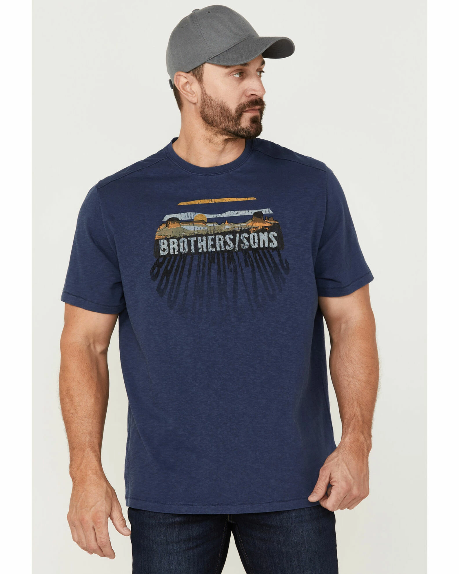 Brothers & Sons Men's Badlands Shadow Trail Graphic T-Shirt 3 Brothers & Sons Men's Badlands Shadow Trail Graphic T-Shirt