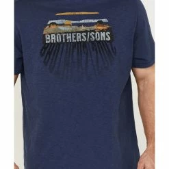 Brothers & Sons Men's Badlands Shadow Trail Graphic T-Shirt 8 Brothers & Sons Men's Badlands Shadow Trail Graphic T-Shirt -Brothers + Sons shop 2000359281 410 P3