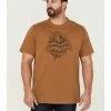 Brothers & Sons Men's Rocky Mountain High Graphic Short Sleeve T-Shirt Rust Copper 1 Brothers & Sons Men's Rocky Mountain High Graphic Short Sleeve T-Shirt Rust Copper -Brothers + Sons shop 2000359283 220 P1