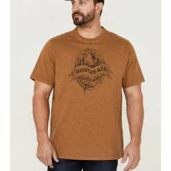 Brothers & Sons Men's Rocky Mountain High Graphic Short Sleeve T-Shirt  Rust Copper