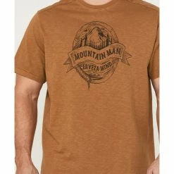 Brothers & Sons Men's Rocky Mountain High Graphic Short Sleeve T-Shirt  Rust Copper -Brothers + Sons shop 2000359283 220 P3
