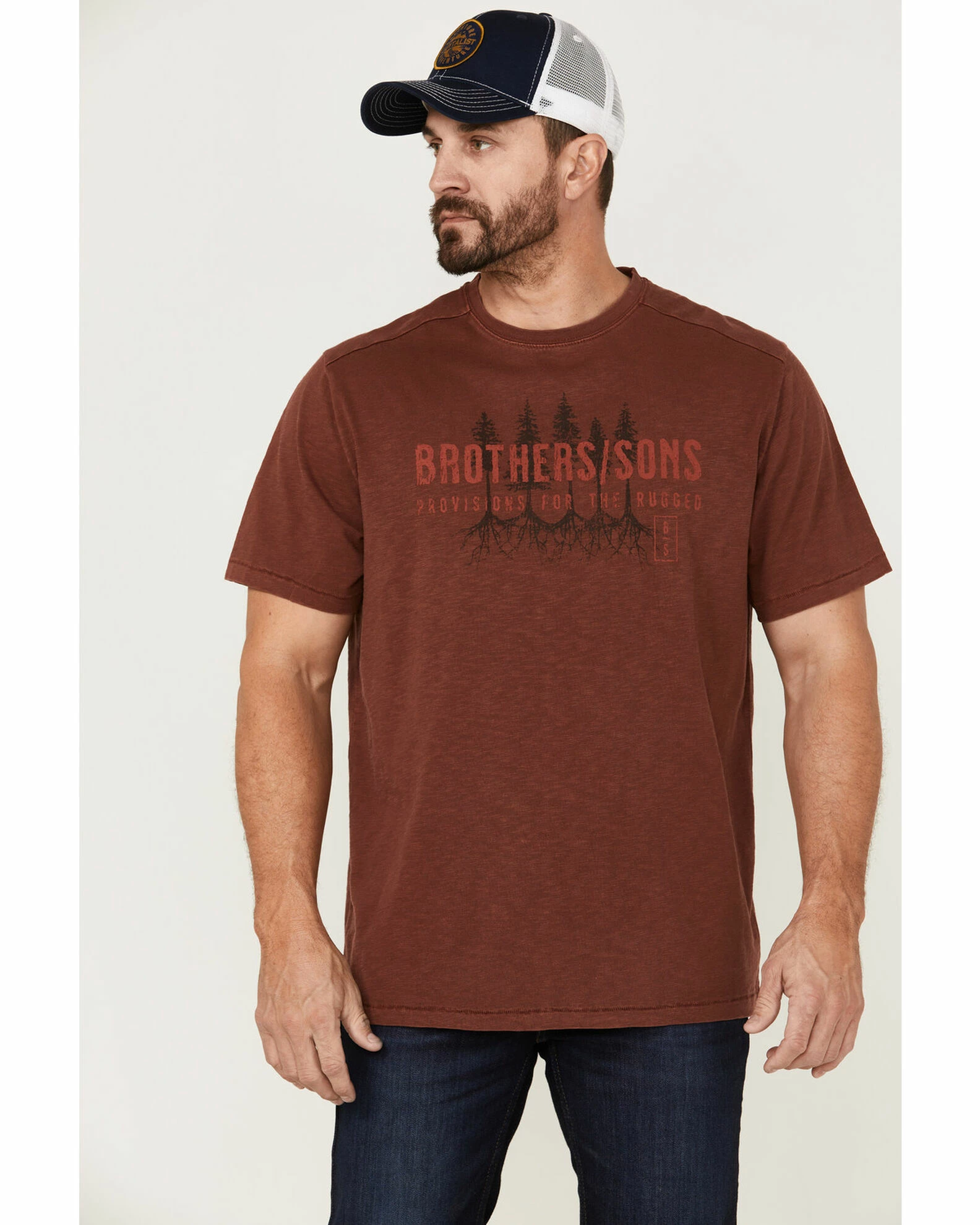 Brothers & Sons Men's Badlands Treeline Graphic T-Shirt 3 Brothers & Sons Men's Badlands Treeline Graphic T-Shirt