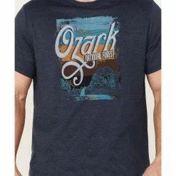 Brothers & Sons Men's Navy Ozark National Forest Graphic Short Sleeve T-Shirt  -Brothers + Sons shop 2000359286 410 P3