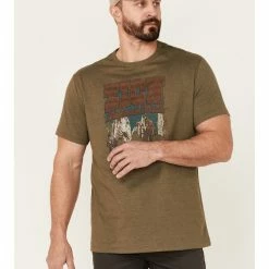 Brothers & Sons Men's Olive Zion National Park Graphic Short Sleeve T-Shirt  -Brothers + Sons shop 2000359288 341 P1 1