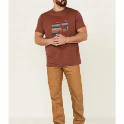 Brothers & Sons Men's Badlands National Monument Graphic Red Short Sleeve T-Shirt  -Brothers + Sons shop 2000359290 600 P2