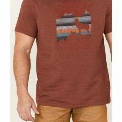 Brothers & Sons Men's Badlands National Monument Graphic Red Short Sleeve T-Shirt  -Brothers + Sons shop 2000359290 600 P3