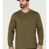 Brothers & Sons Men's Solid Heather Slub Long Sleeve Henley Shirt 2 Brothers & Sons Men's Solid Heather Slub Long Sleeve Henley Shirt -Brothers + Sons shop 2000359480 341 P1