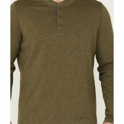 Brothers & Sons Men's Solid Heather Slub Long Sleeve Henley Shirt 8 Brothers & Sons Men's Solid Heather Slub Long Sleeve Henley Shirt -Brothers + Sons shop 2000359480 341 P3
