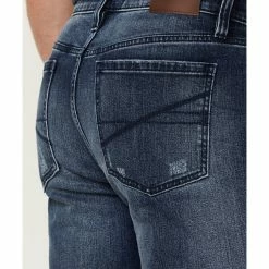 Brothers & Sons Men's Wilderness Distressed Stretch Regular Straight Jeans Dark Medium Wash 10 Brothers & Sons Men's Wilderness Distressed Stretch Regular Straight Jeans Dark Medium Wash -Brothers + Sons shop 2000359573 415 P4