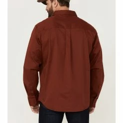 Brothers & Sons Men's Weathered Twill Solid Long Sleeve Button-Down Western Shirt 9 Brothers & Sons Men's Weathered Twill Solid Long Sleeve Button-Down Western Shirt -Brothers + Sons shop 2000359596 600 P4