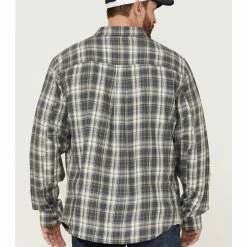 Brothers & Sons Men's Plaid Long Sleeve Button-Down Western Shirt  Brown -Brothers + Sons shop 2000359602 022 P4