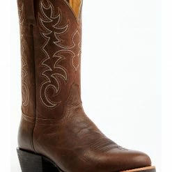 Brothers & Sons Men's British Tan Xero Gravity Performance Leather Western Boots - Round Toe