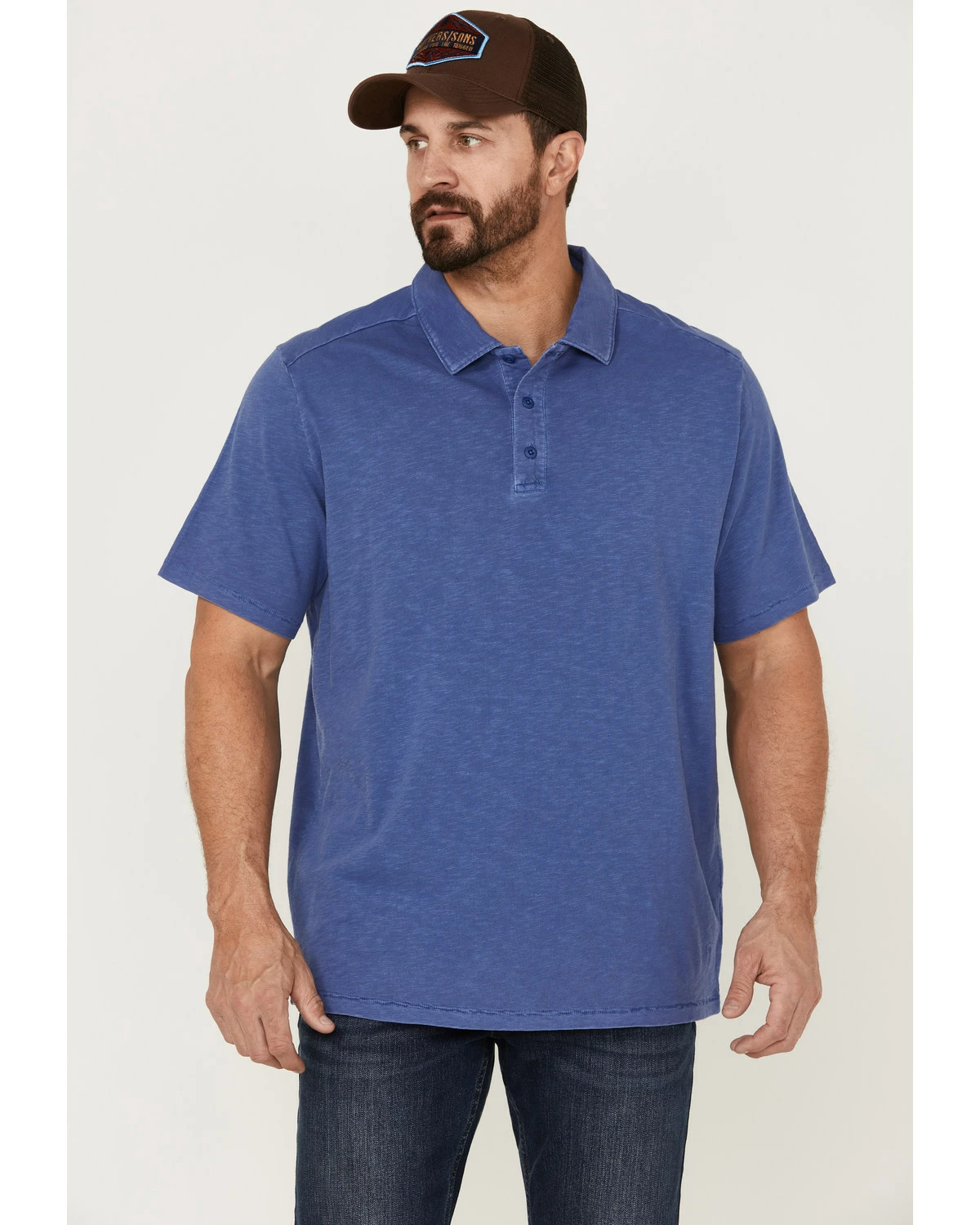 Brothers & Sons Men's Solid Slub Short Sleeve Polo Shirt Red 10 Brothers & Sons Men's Solid Slub Short Sleeve Polo Shirt Red - Image 8