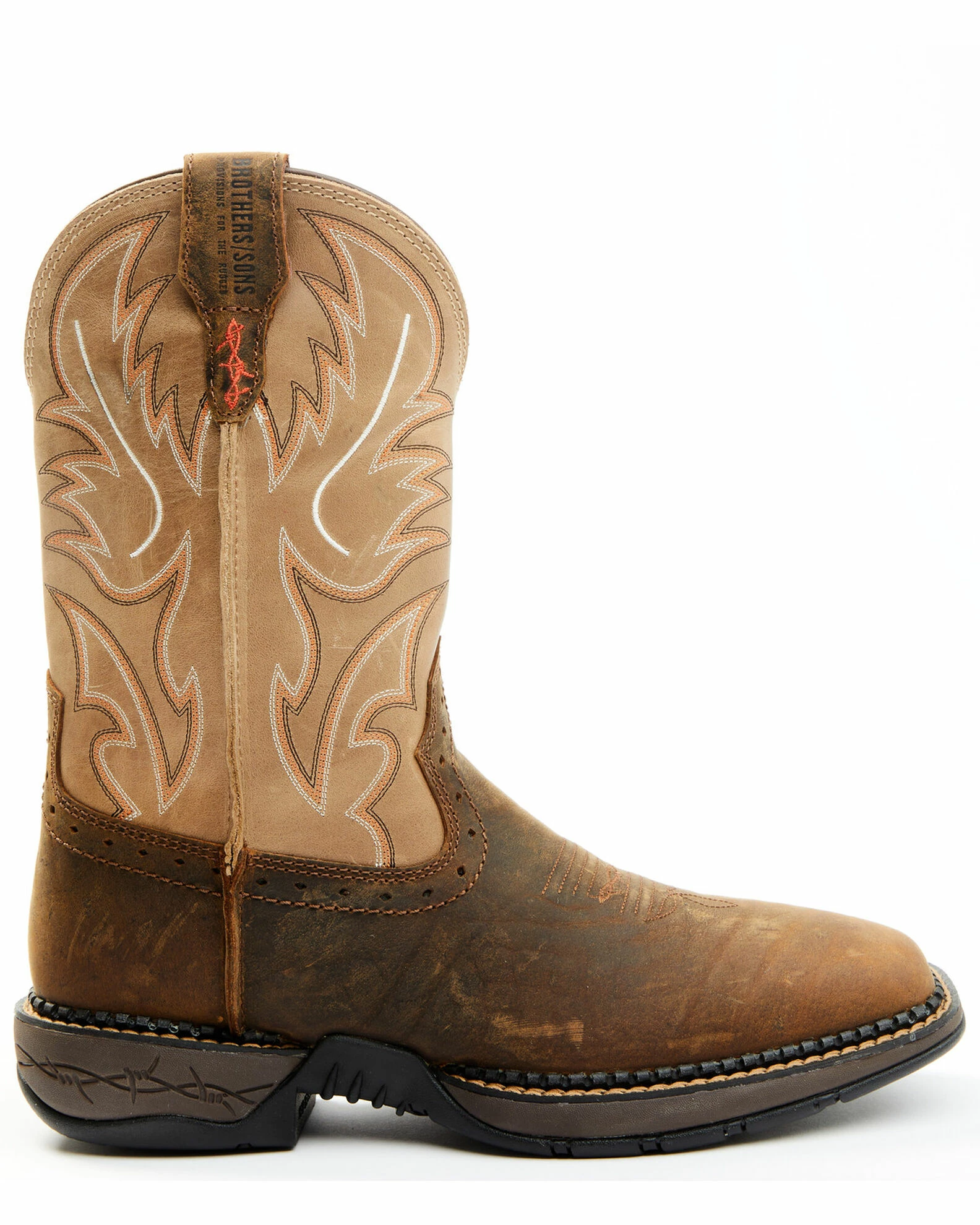 Brothers & Sons Men's Tyche Obsessed Bone Performance Leather Western Boots - Broad Square Toe 4 Brothers & Sons Men's Tyche Obsessed Bone Performance Leather Western Boots - Broad Square Toe - Image 2