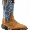 Brothers & Sons Men's LITE Peacock Blue Performance Leather Western Boots - Broad Square Toe  -Brothers + Sons shop 2000360427 400 P1