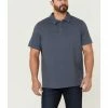 Brothers & Sons Men's Slub Polo Shirt  Indigo -Brothers + Sons shop 2000364471 402 P1