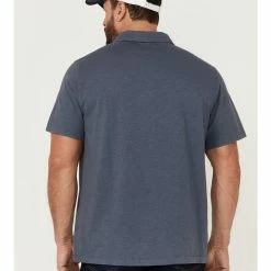 Brothers & Sons Men's Slub Polo Shirt  Indigo -Brothers + Sons shop 2000364471 402 P4