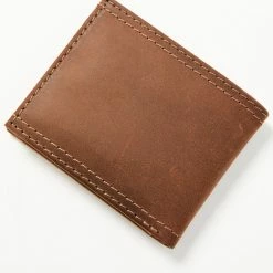 Brothers & Sons Men's Leather Bifold Wallet Distressed Brown -Brothers + Sons shop 2000364486 230 P3