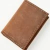 Brothers & Sons Men's Leather Trifold Wallet Distressed Brown -Brothers + Sons shop 2000364487 230 P1