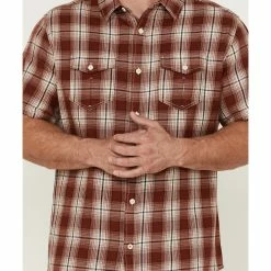 Brothers & Sons Men's Large Plaid Short Sleeve Button-Down Western Shirt Red 9 Brothers & Sons Men's Large Plaid Short Sleeve Button-Down Western Shirt Red -Brothers + Sons shop 2000364564 600 P3