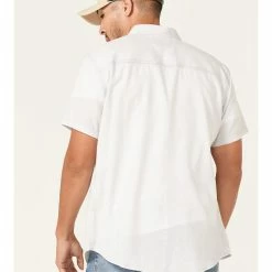 Brothers & Sons Men's Performance Short Sleeve Button-Down Western Shirt  Light Grey -Brothers + Sons shop 2000364566 025 P4